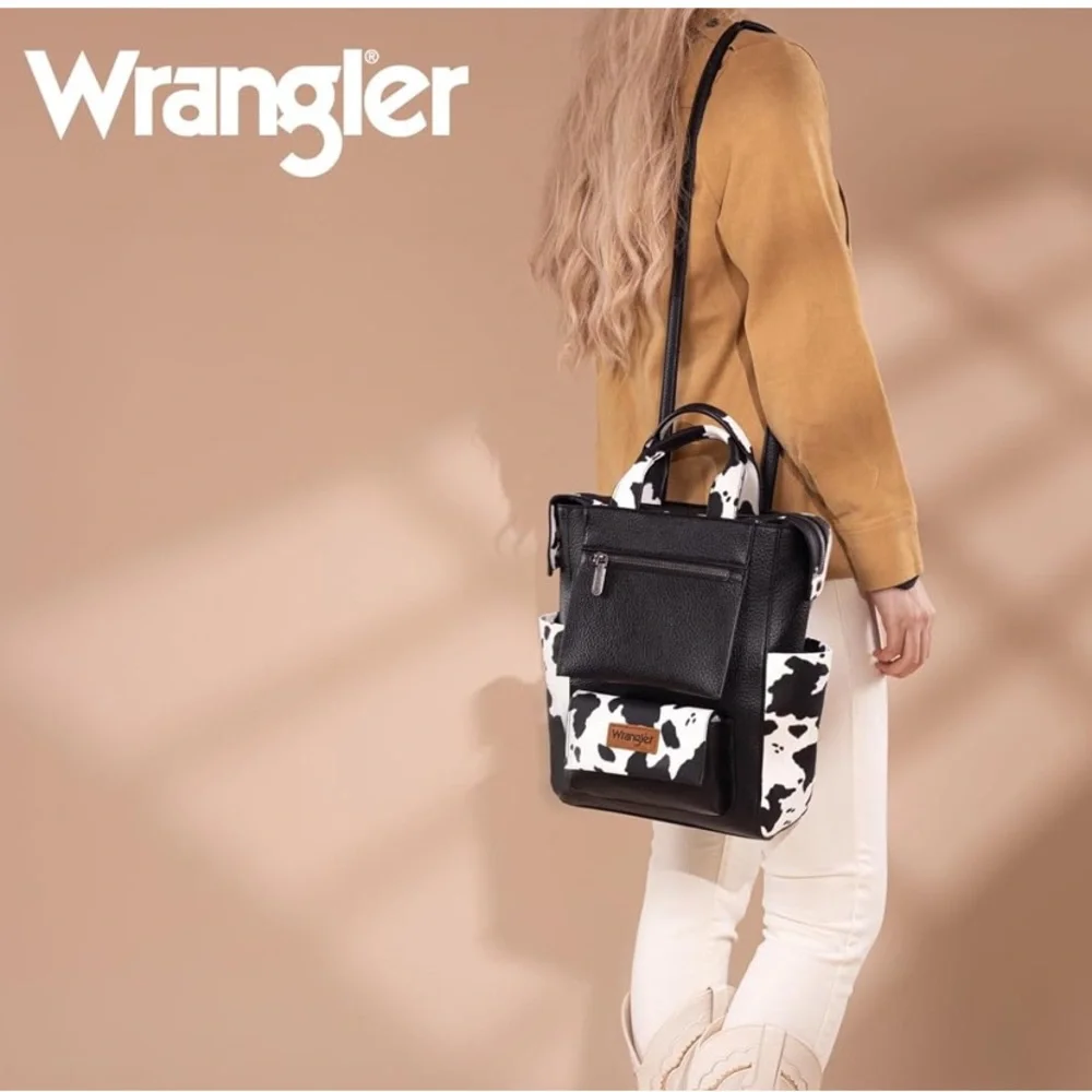 Wrangler cow print Backpack